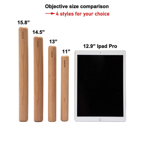 GOBAM large wood rolling pin shaping flaky pie crusts with even thickness