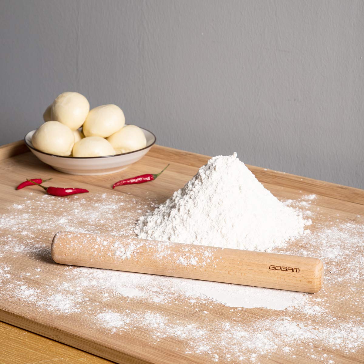 GOBAM fondant rolling pin for smooth cake decoration finishes