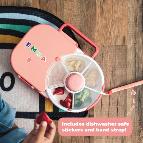 Airtight lid keeps foods fresh and spill-free during transport.