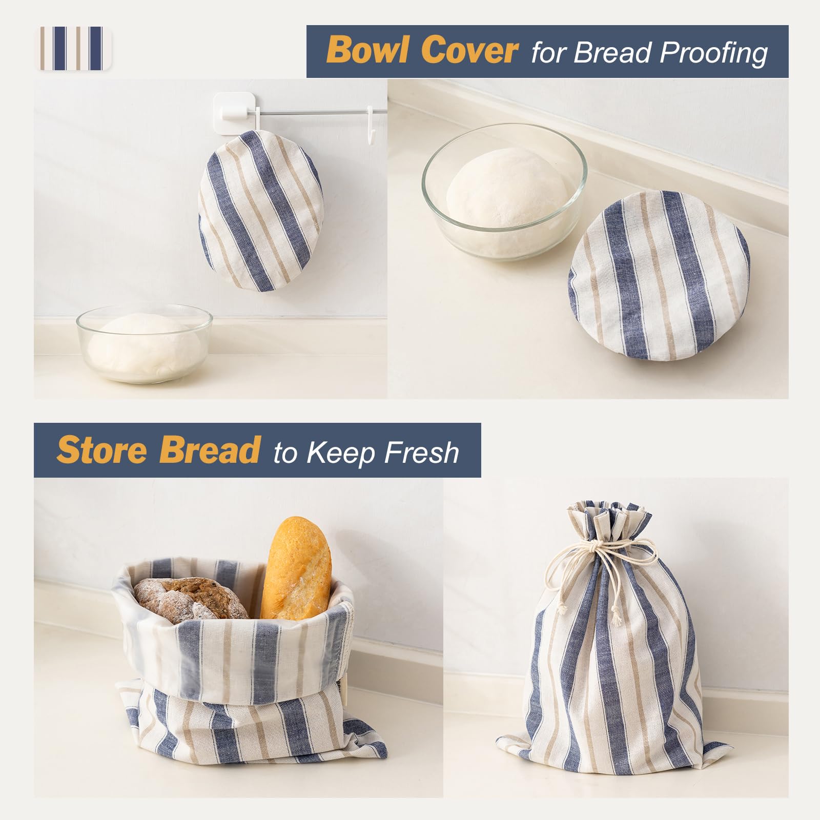 GobiSea bowl cover during fermentation keeps dough moisture balanced