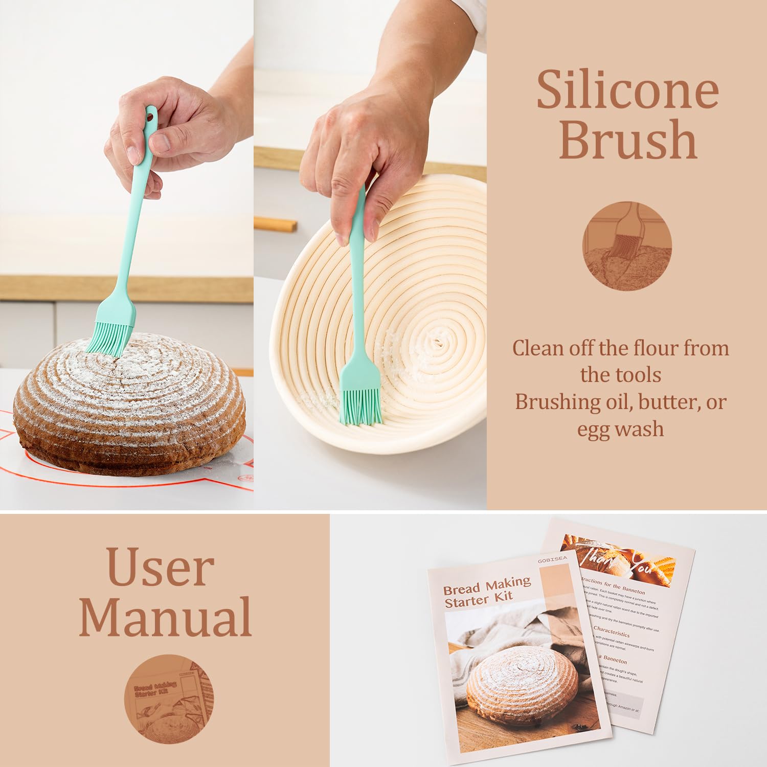 GobiSea bread sling for safe, transfer-free baking.