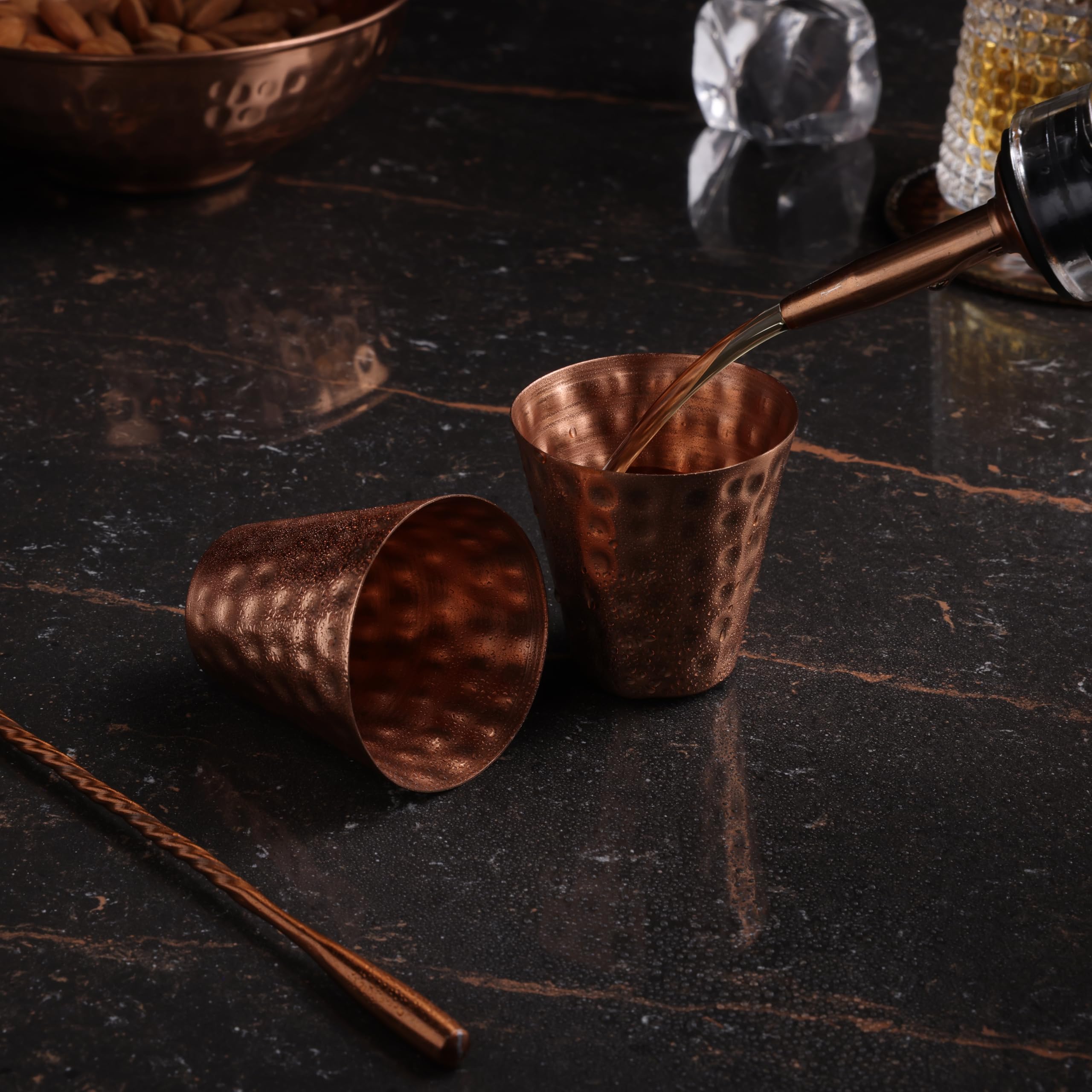 GoCraft copper shot glasses gift-ready set for celebrations and gifting