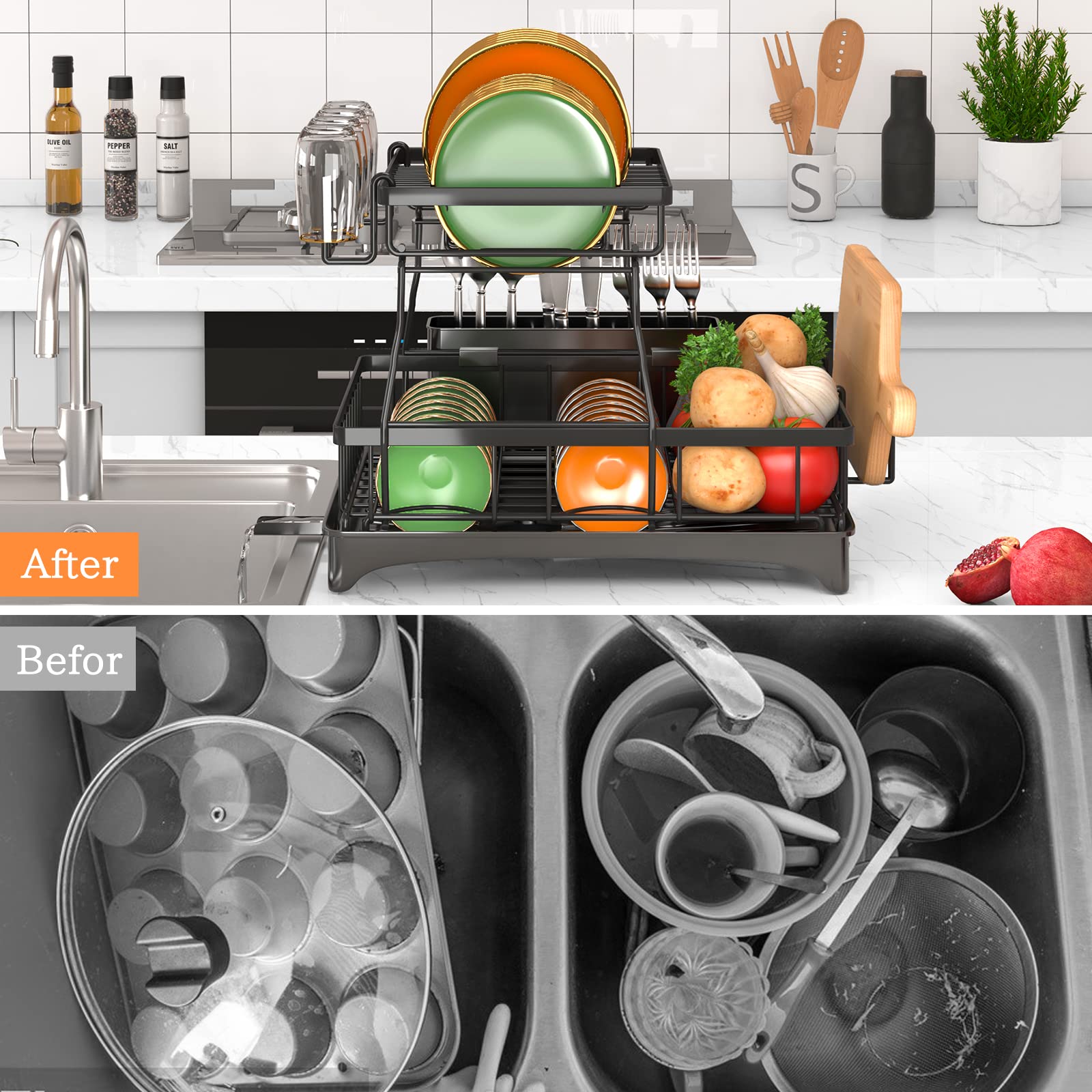 Godboat drying mat included to protect countertops