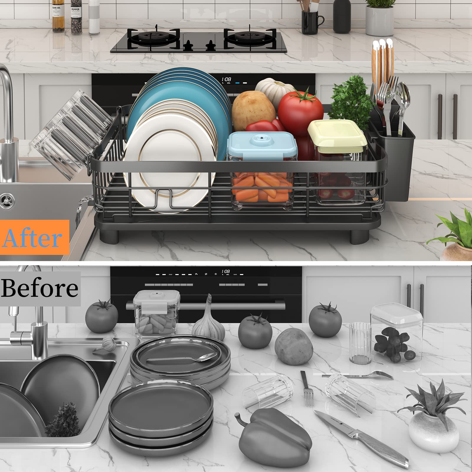 Godboat knife and fork slot keeps utensils tidy and accessible