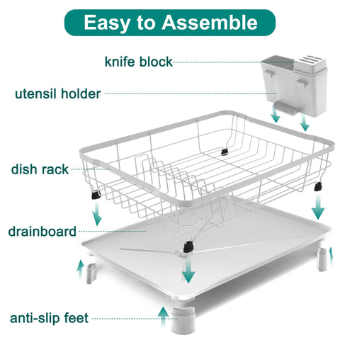 Goderewild dish-drying rack on sink for convenient cleanup
