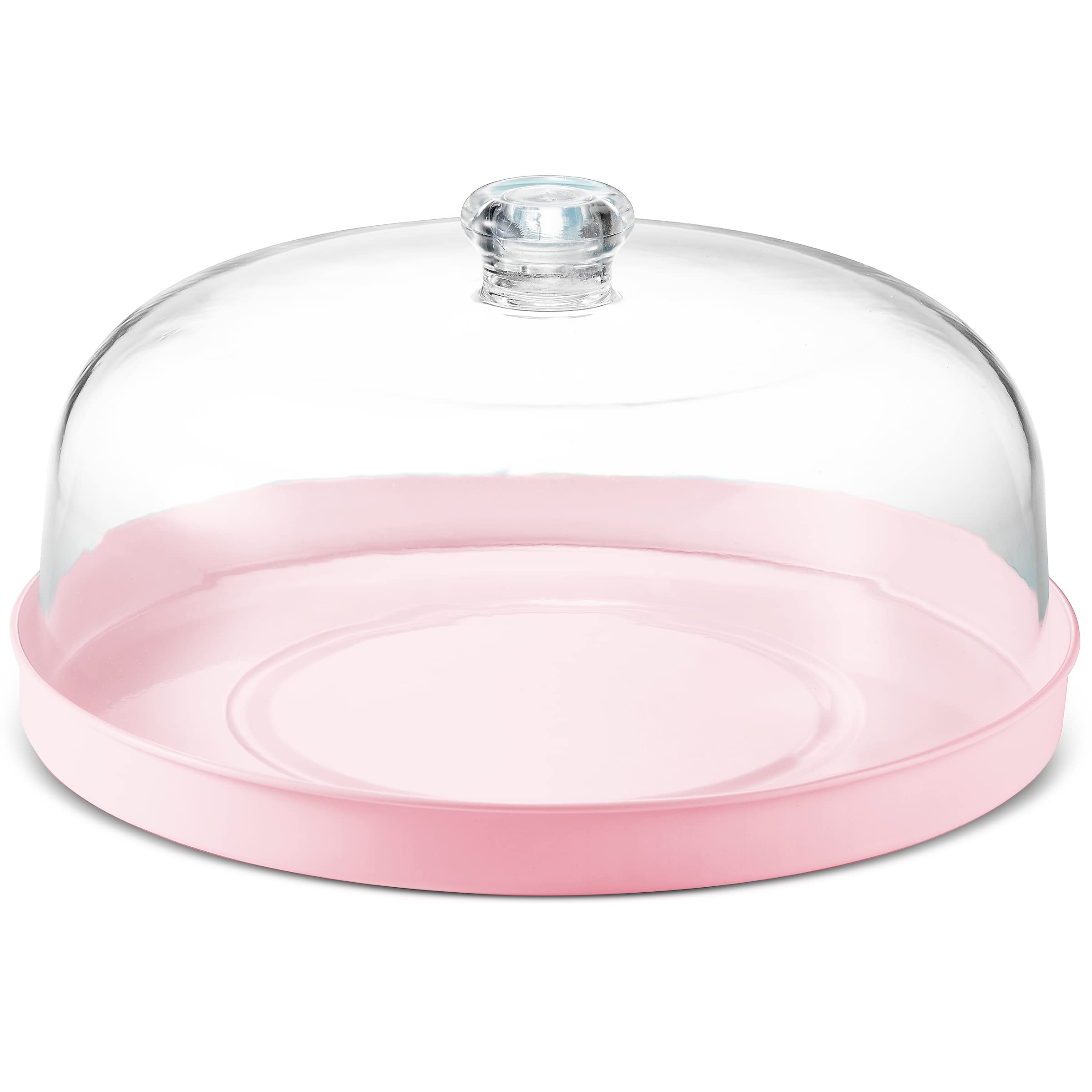 Godinger ball-top lid handle enables easy lifting of the dome.