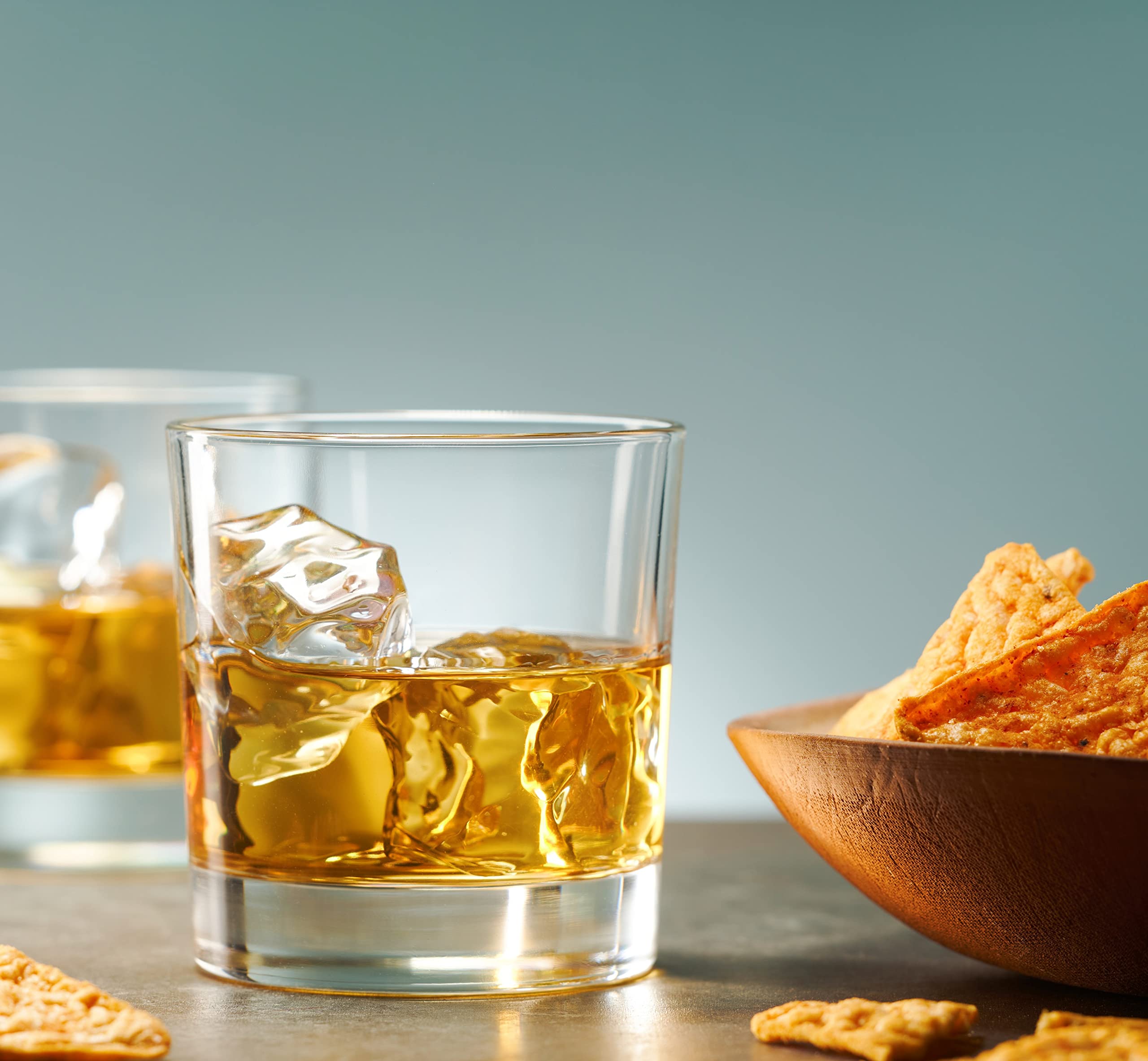 Godinger barware glasses, four-piece Italian-made set for refined entertaining.