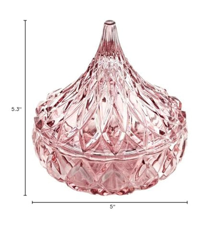 Godinger Blush Glass Versatile Dish for nuts or mints during entertaining