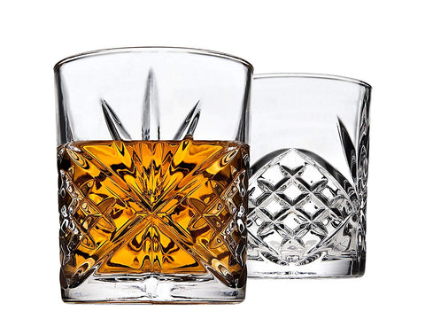 Godinger Dublin Crystal bar set displayed for entertaining guests