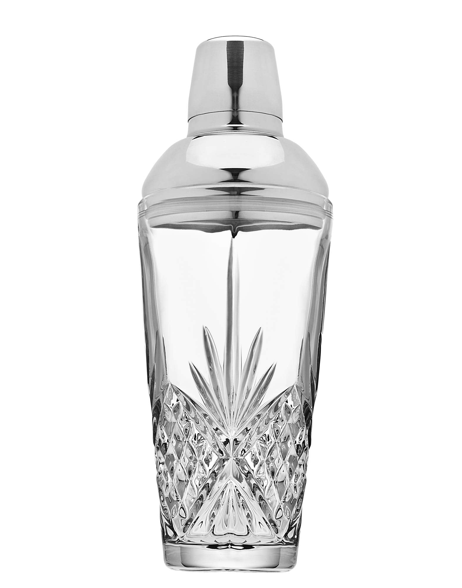 Godinger Dublin crystal martini shaker with measuring guide for accuracy