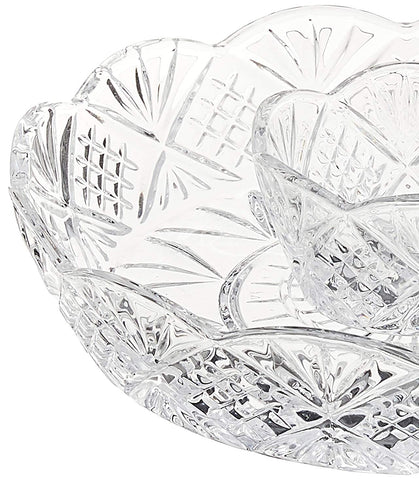 Godinger Dublin serving platter coordinates with Dublin barware for a polished tablescape