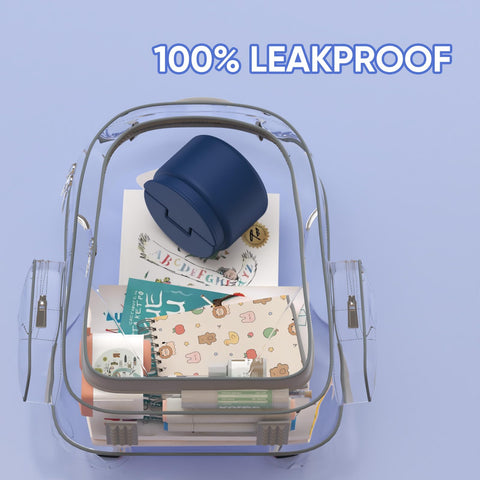 Godobo blue 14.5oz thermo in action for school or office meals