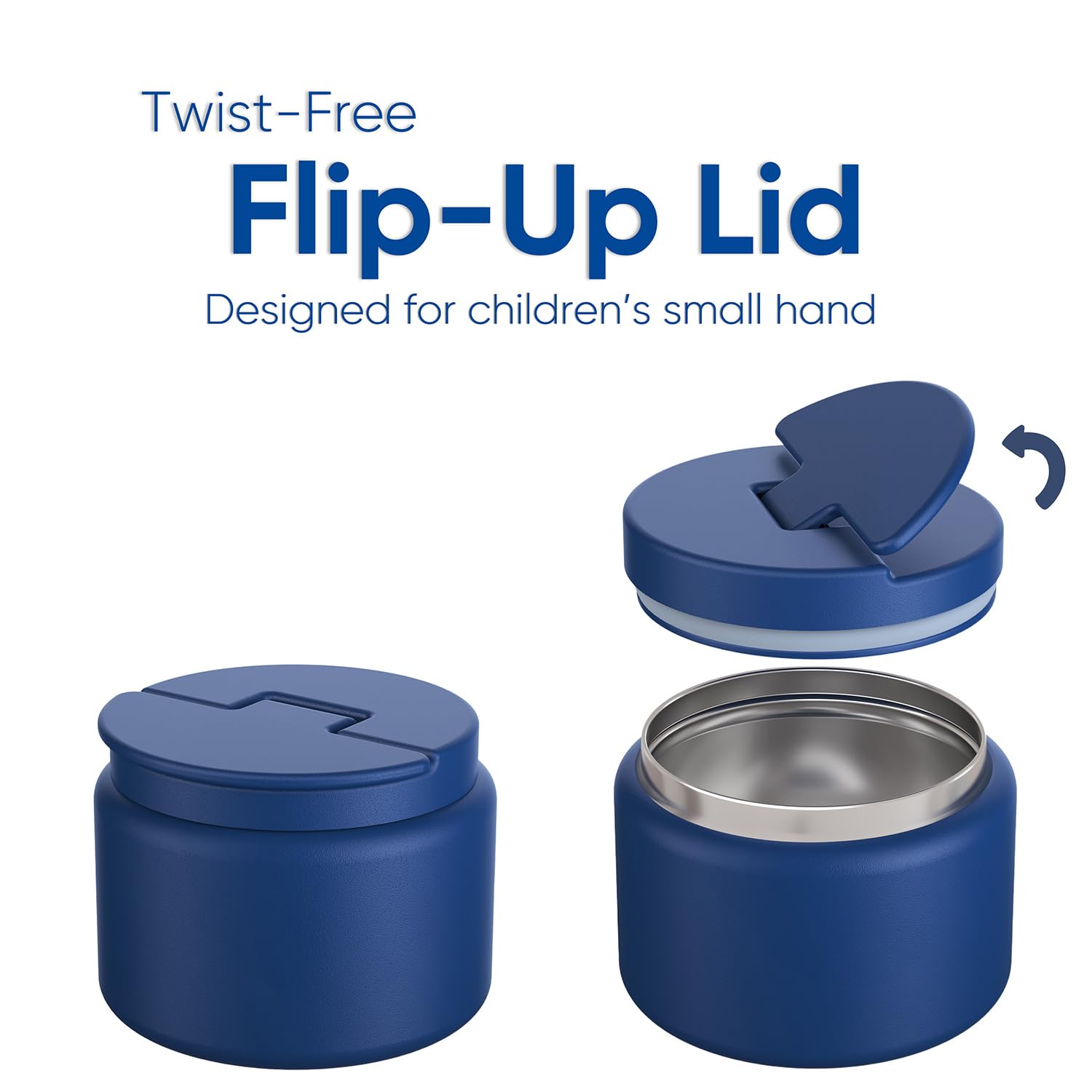 Leakproof seal on Godobo blue soup thermo for spill prevention