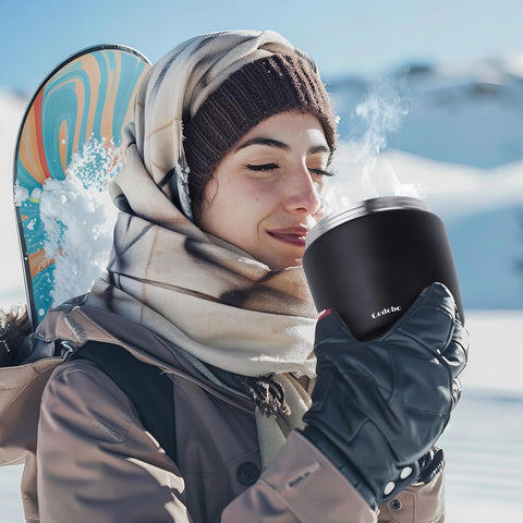 Godobo Thermo hidden handle and folding spoon for travel
