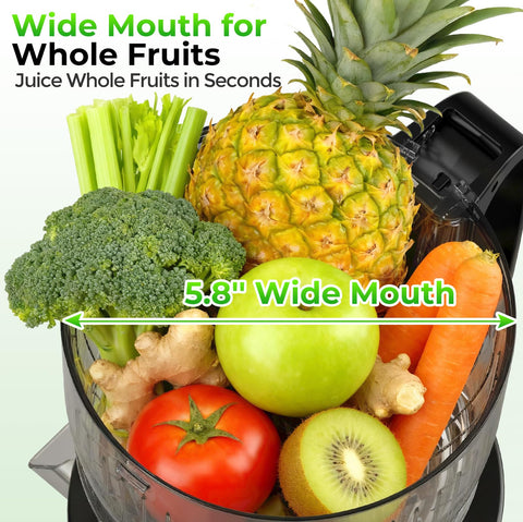 Godspeeds juicer with upgraded toothed filter for easy cleaning