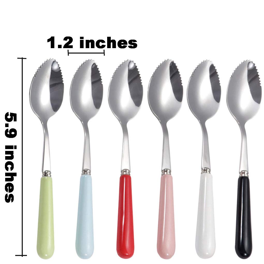 Goeielewe spoon with colorful ceramic handle adds grip and style