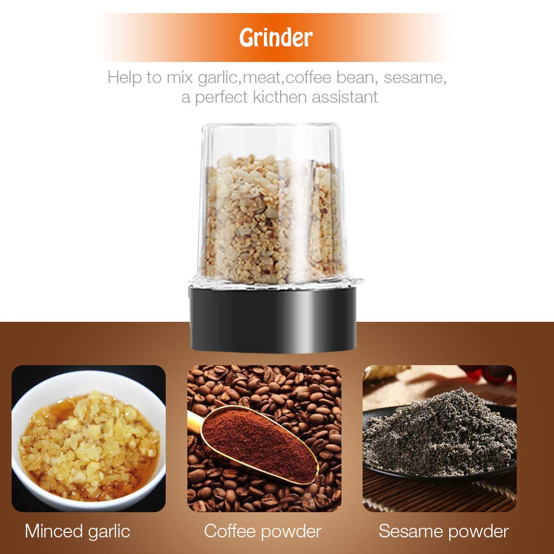 Goelunmy 300ml coffee grinder for spices or coffee