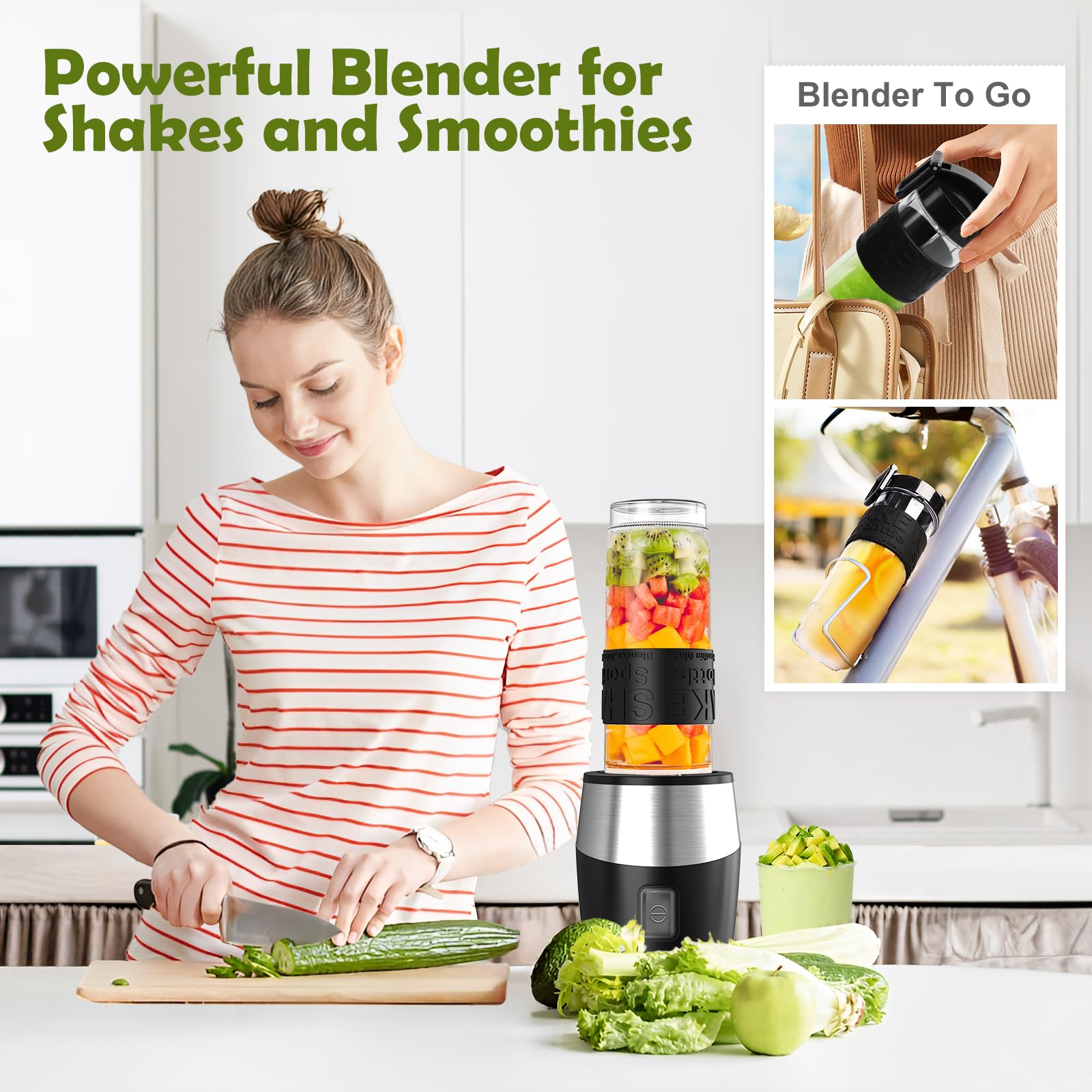 Goelunmy portable 570ml bottle for on-the-go smoothies