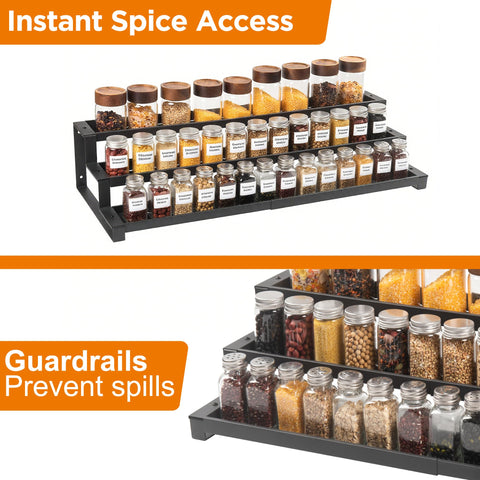 GOENDR spice rack labels visible for quick identification