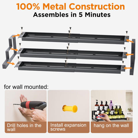 GOENDR wall-mount option for vertical spice storage