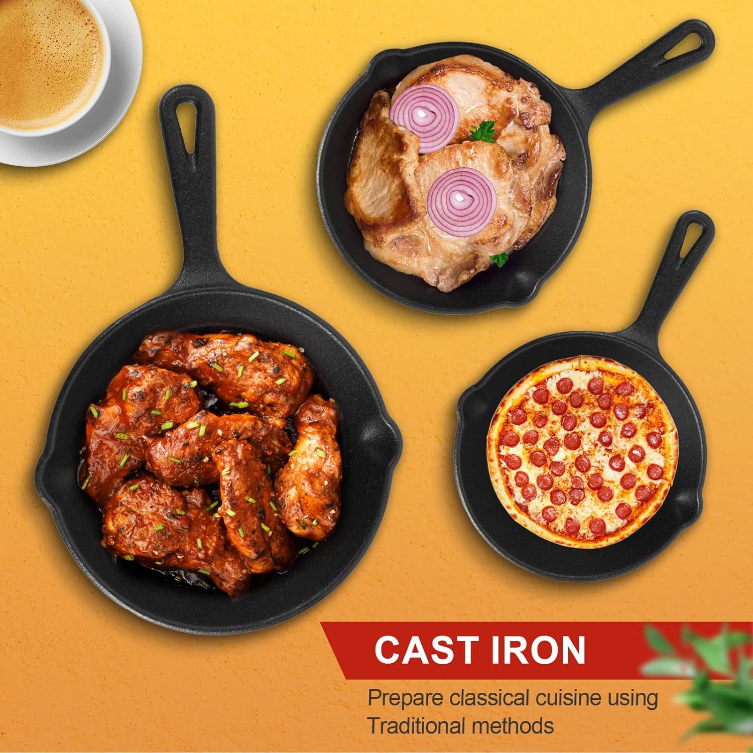 Goeszooin cast iron set offers durable storage and long-term use.