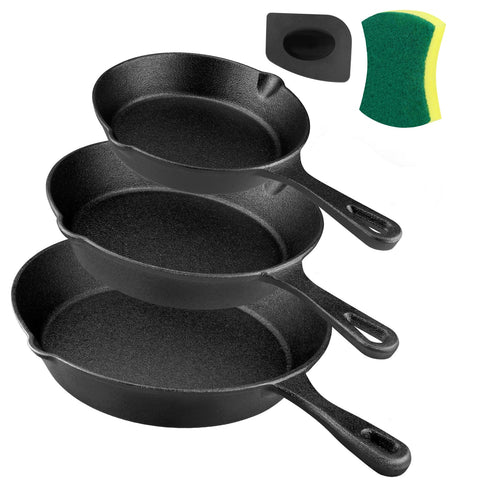 Goeszooin 6-inch cast iron skillet ready for quick sear with even heat.