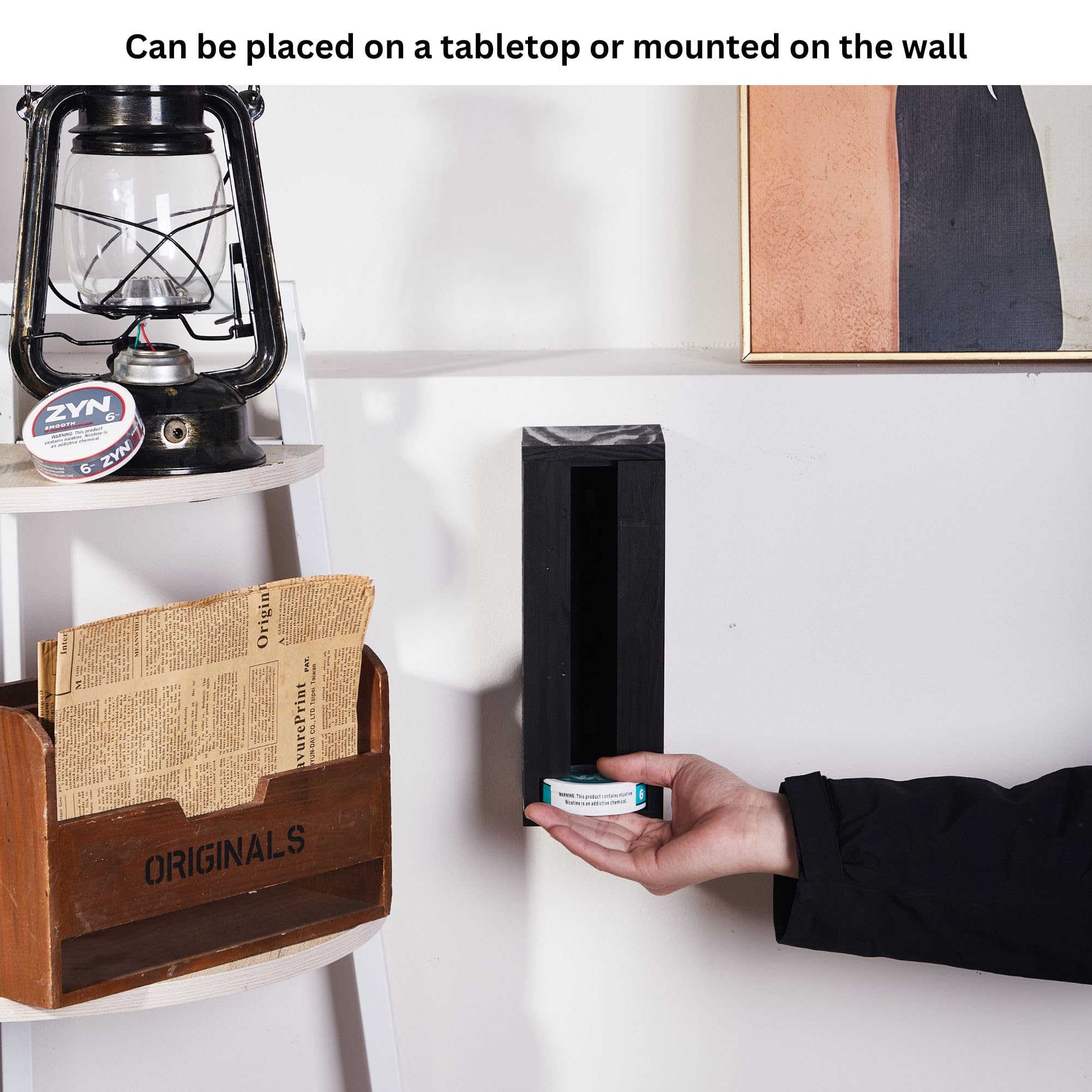 GoFika ZYN holder stores up to 11 cans, reducing desk clutter