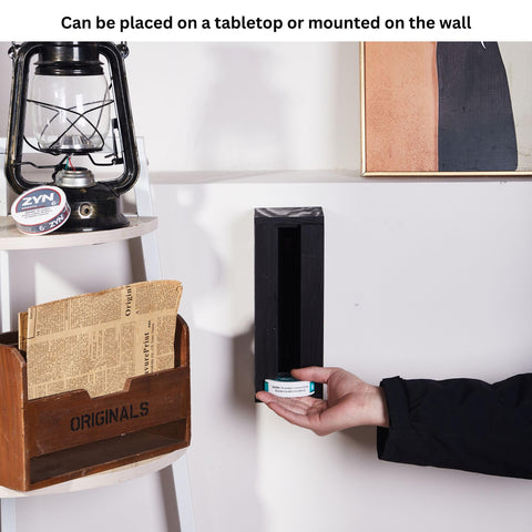 GoFika ZYN holder stores up to 11 cans, reducing desk clutter