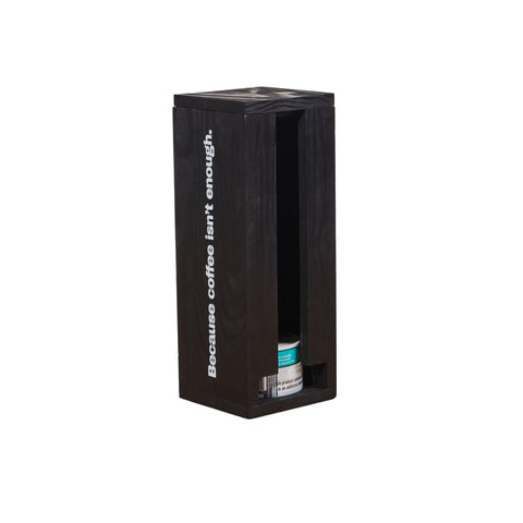 GoFika ZYN can holder dispenser in black with wall-mount option for easy access