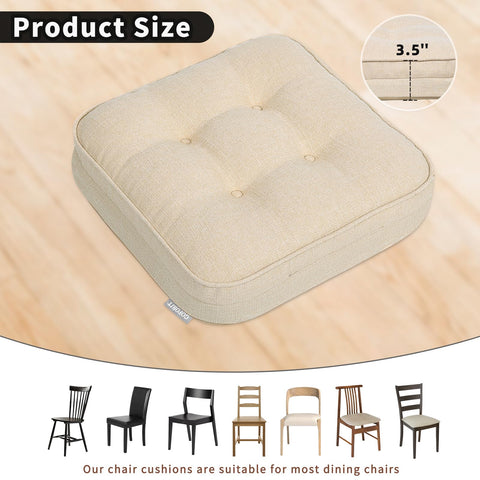 GOFORIT chair cushions non-slip base ensures stable seating.