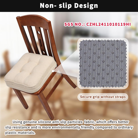 GOFORIT chair cushions removable cover closeup for easy cleaning.