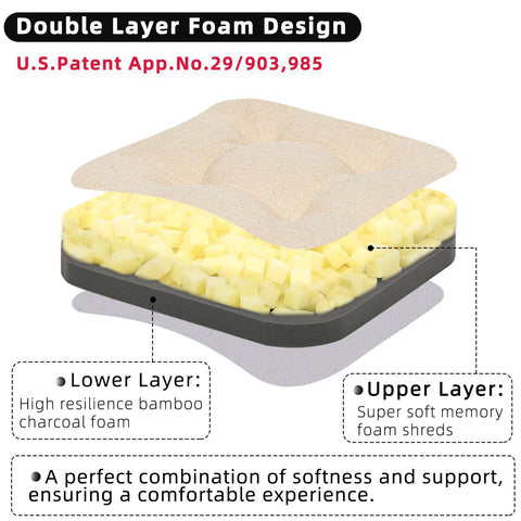 GOFORIT chair cushions side profile highlights supportive, durable padding.