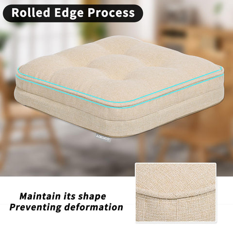 GOFORIT chair cushions textured fabric adds durable style.