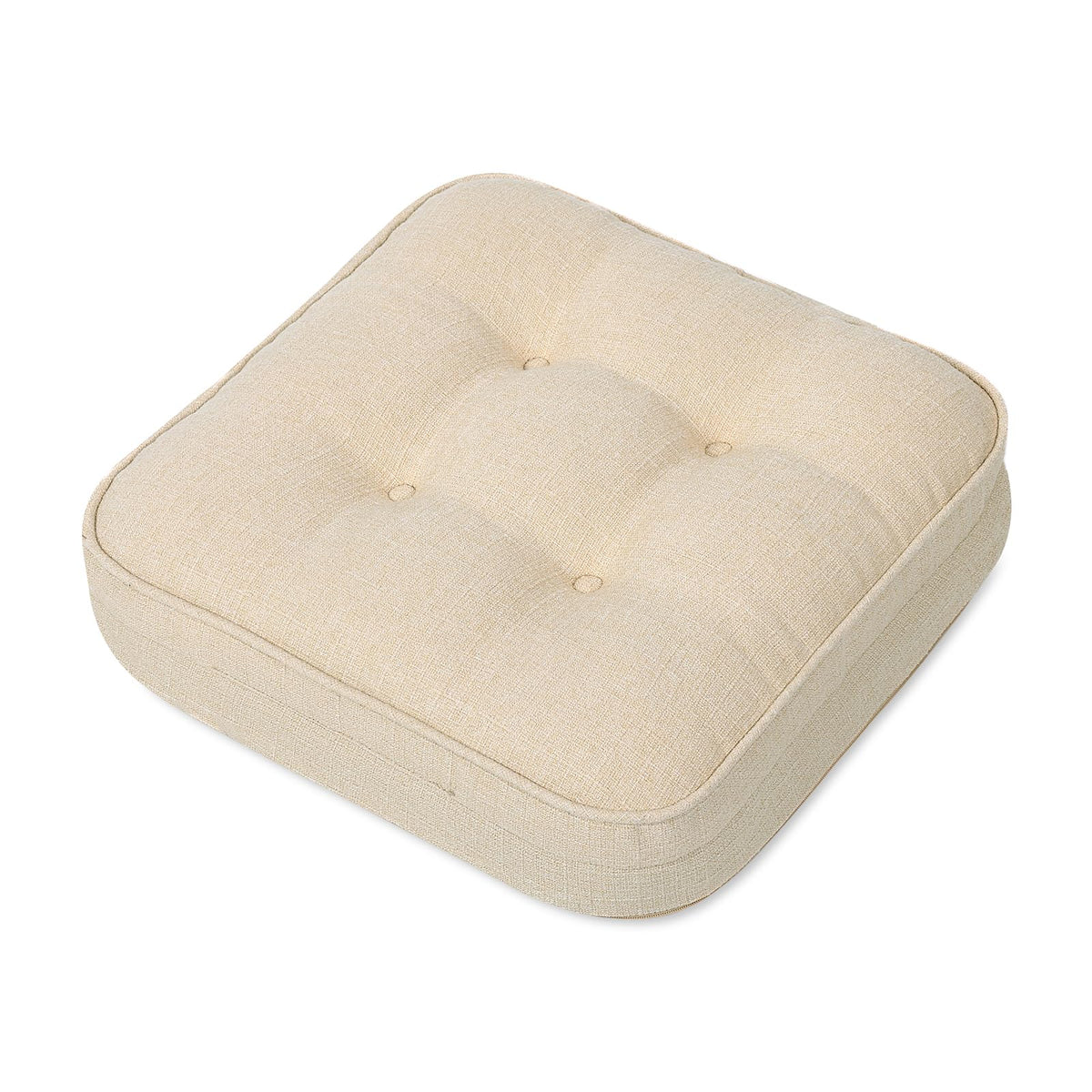 GOFORIT chair cushions top view shows plush shredded memory foam comfort.