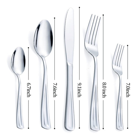 GoGeiLi dinner spoons with smooth mirror polish for frequent use