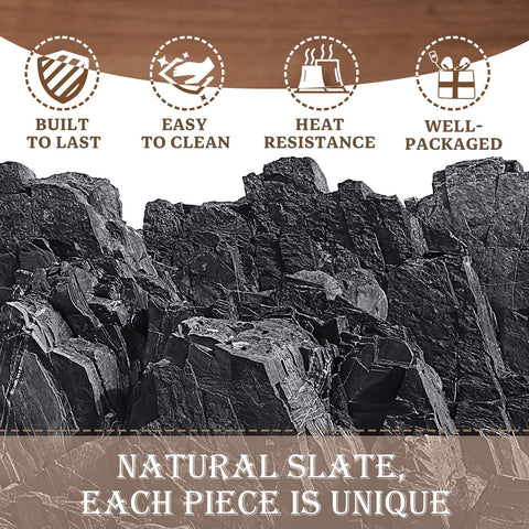 GOH DODD slate coaster engraving area ready for personalization