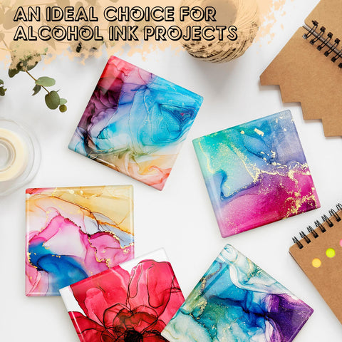 GOH DODD cork-backed ceramic coaster close-up highlights craft-friendly surface.
