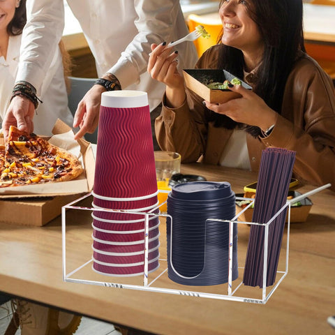 Goindy keeps lids, straws, and pods tidy and within reach.