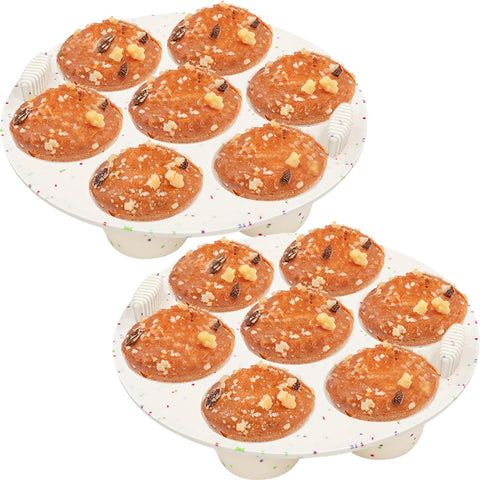 GOKCEN's round confetti silicone egg bite molds for easy, mess-free snacks.