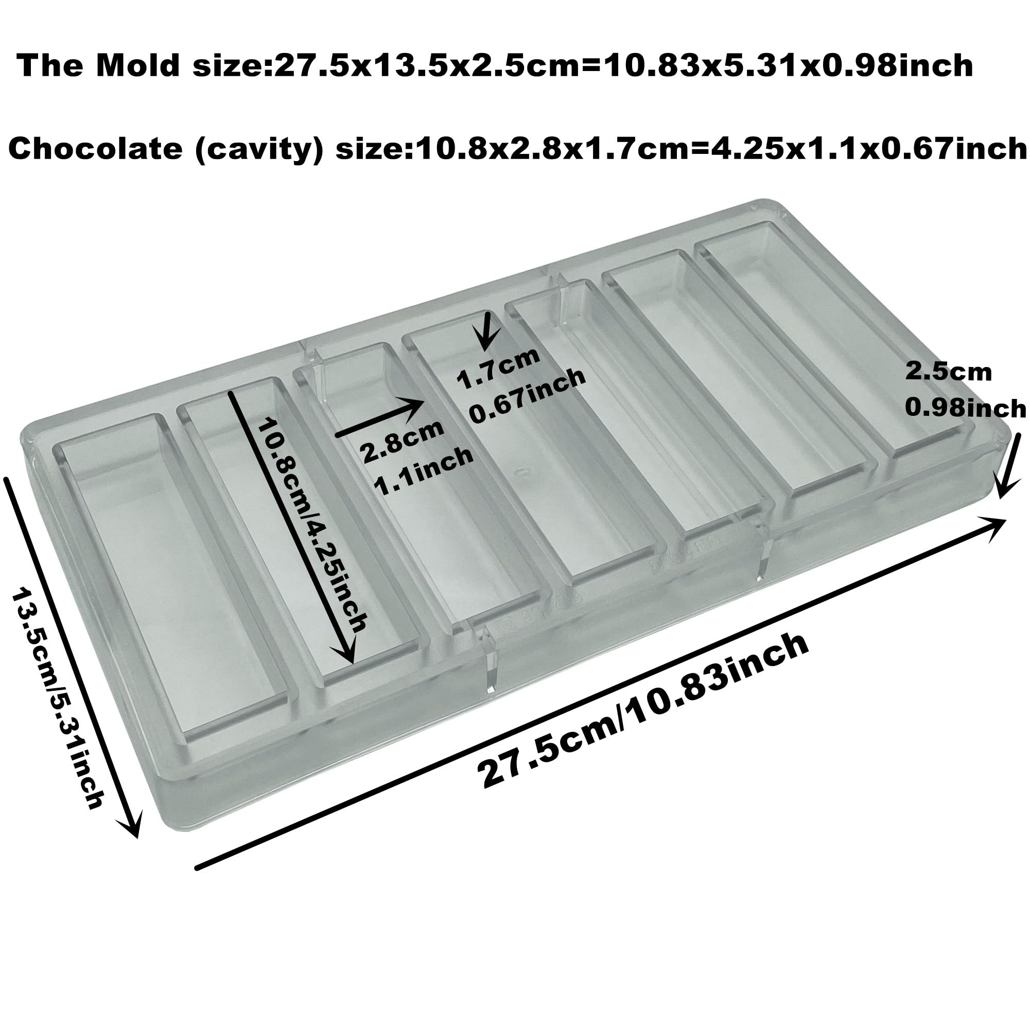 Goldbaking deep-filling cavity design for layered chocolate bars and fillings