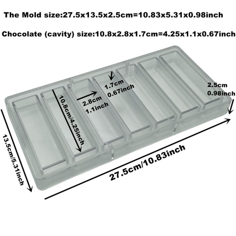 Goldbaking deep-filling cavity design for layered chocolate bars and fillings