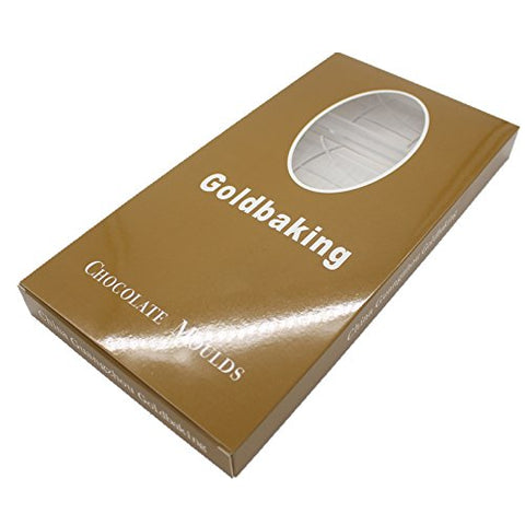 Goldbaking plain bar mold in fridge cooling evenly