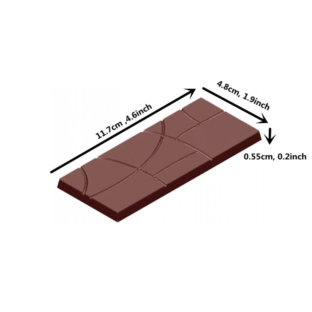 Goldbaking plain bar mold side view shows sturdy polycarbonate