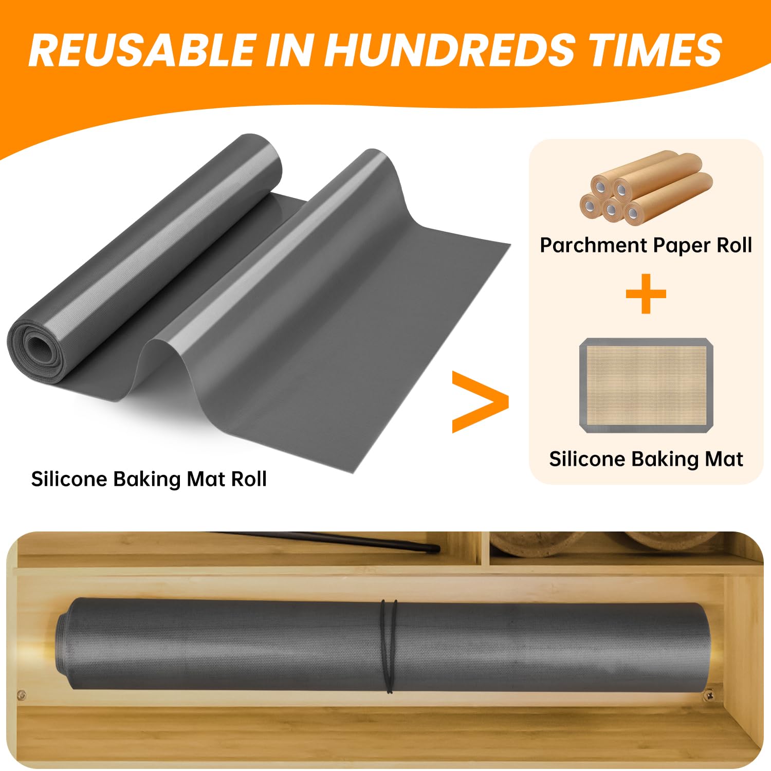 Goldeer mat works in microwave, fridge, dishwasher, and oven.