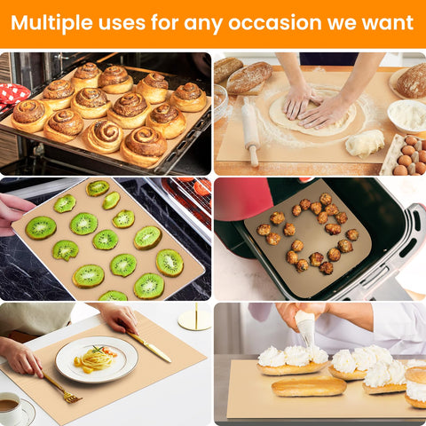 Goldeer non-slip mat remains stable during kneading and rolling.