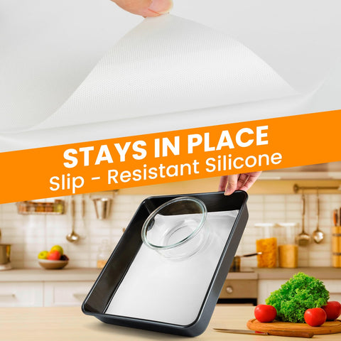 Easy-clean, waterproof surface makes post-bake cleanup simple