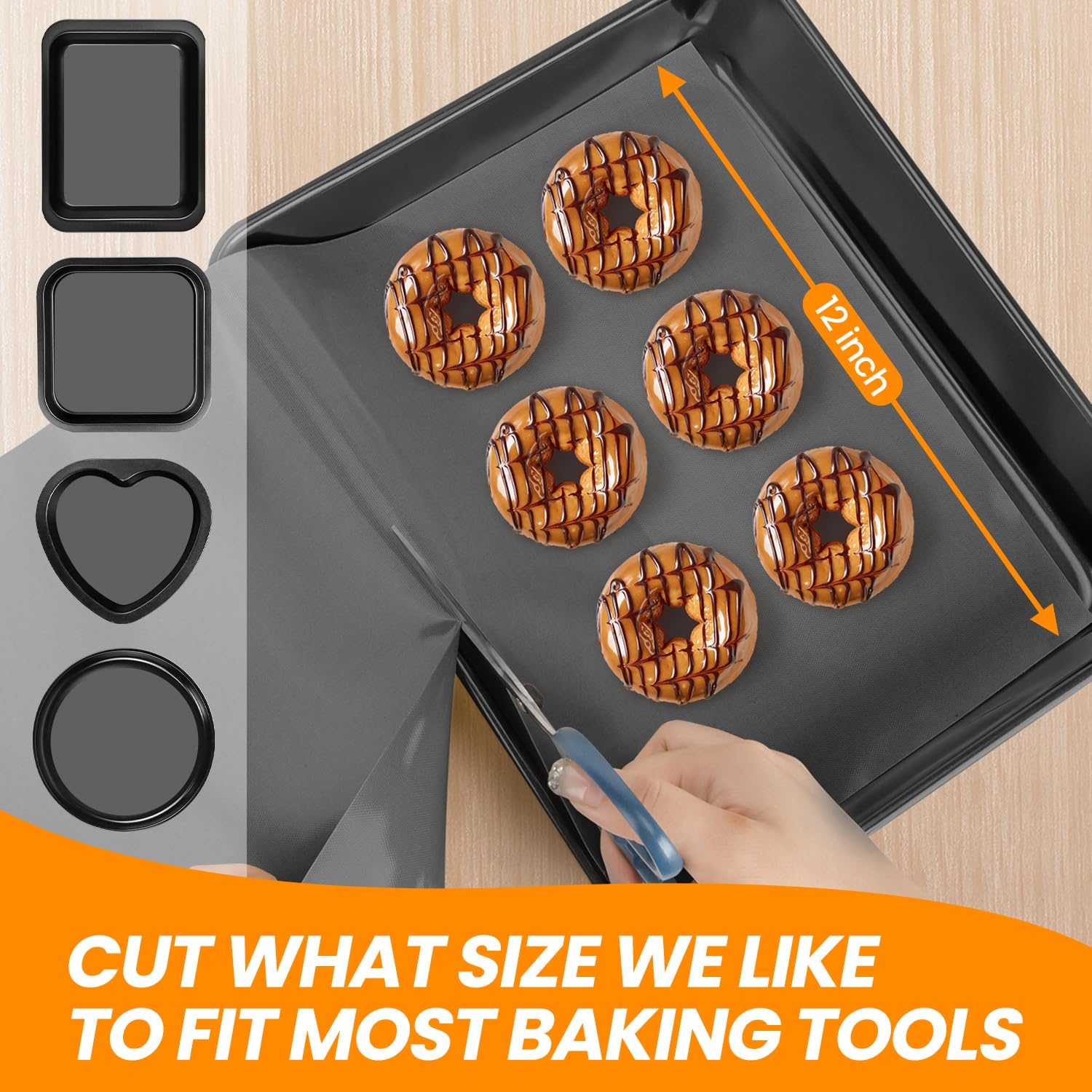 Goldeer silicone mat surface non-stick for easy dough release and cleanup.