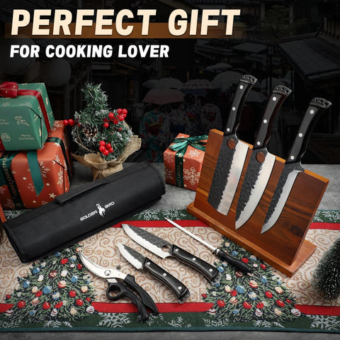 Golden Bird 7.5 inch Boning Knife for precise meat trimming.