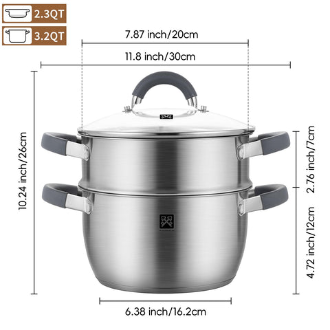 GOLDEN KEY steamer basket releasing even heat for vegetables.