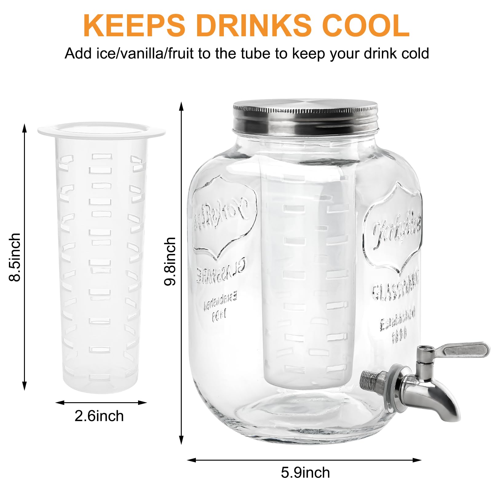Goldfishwa stainless steel spigot for smooth pouring
